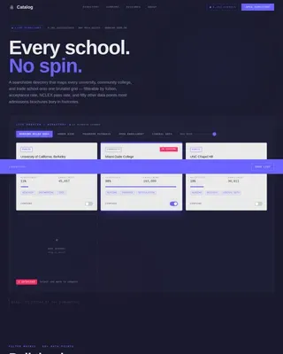 Higher Education Digital Presence Directory Website Template