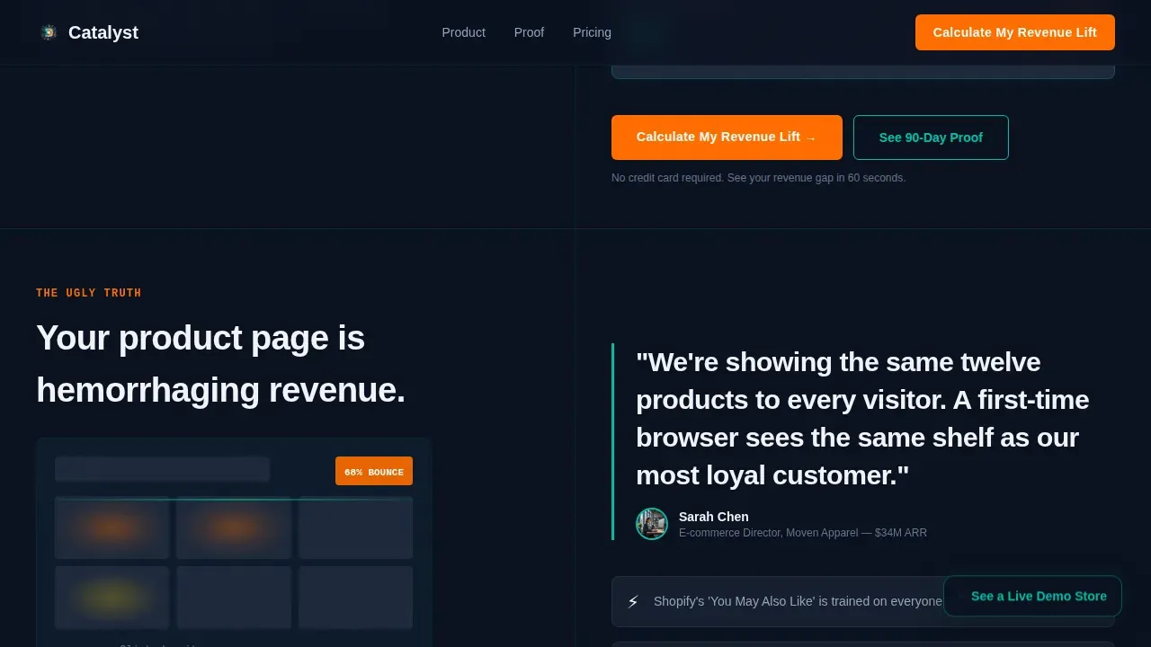 Advanced AI Personalization Landing Page Template
