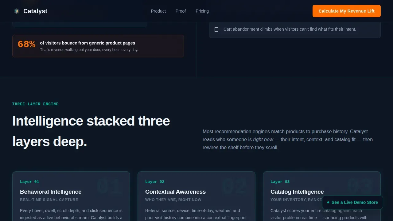 Advanced AI Personalization Landing Page Template