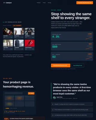 Advanced AI Personalization Landing Page Template