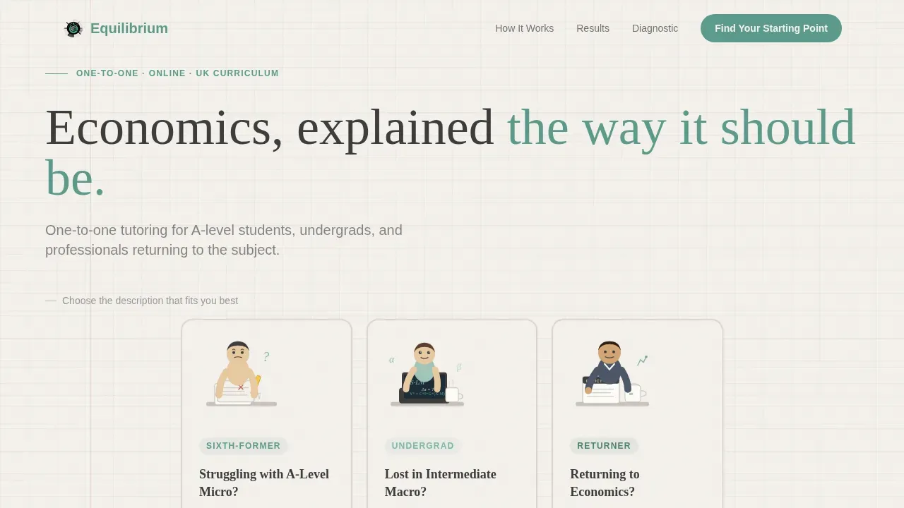 Economics Education Professional Website Template