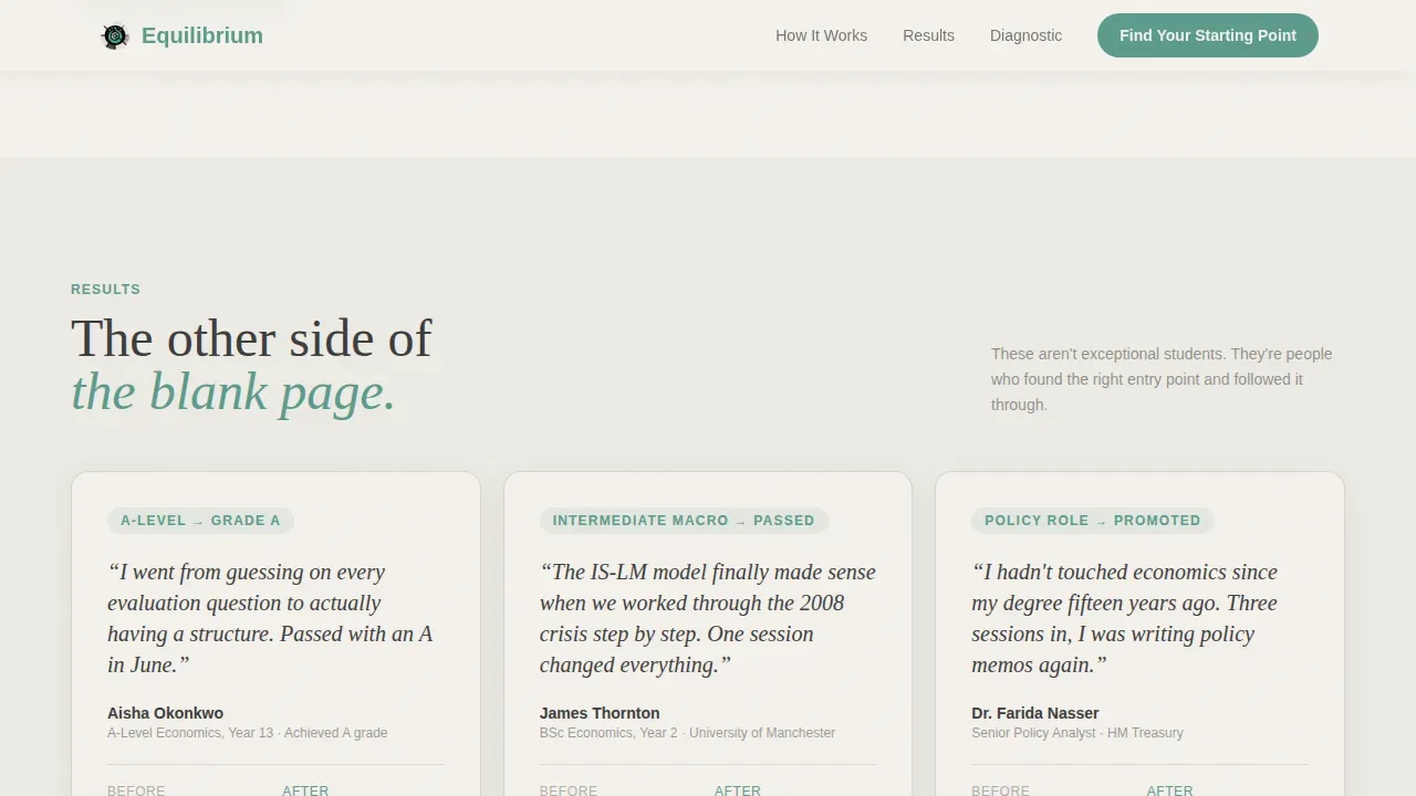 Economics Education Professional Website Template