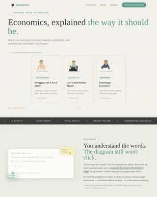 Economics Education Professional Website Template
