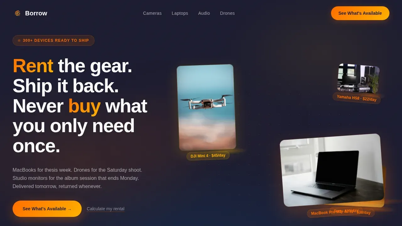 Electronics E-Commerce Pricing Website Template