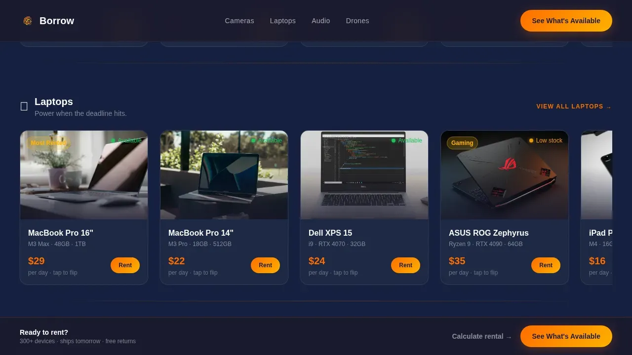 Electronics E-Commerce Pricing Website Template