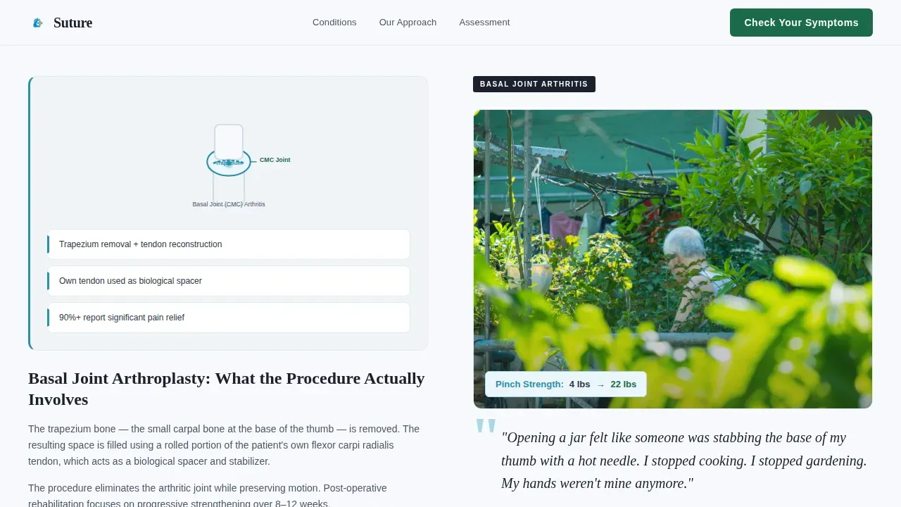 Hand Surgeon Specialist Booking Website Template