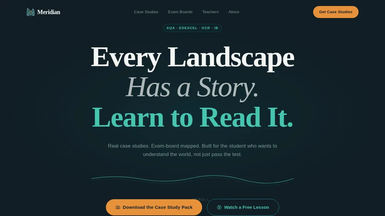 Geography Education Portfolio Website Template
