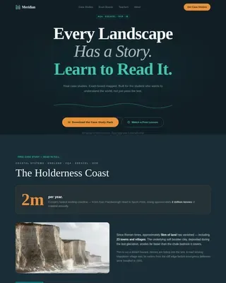 Geography Education Portfolio Website Template