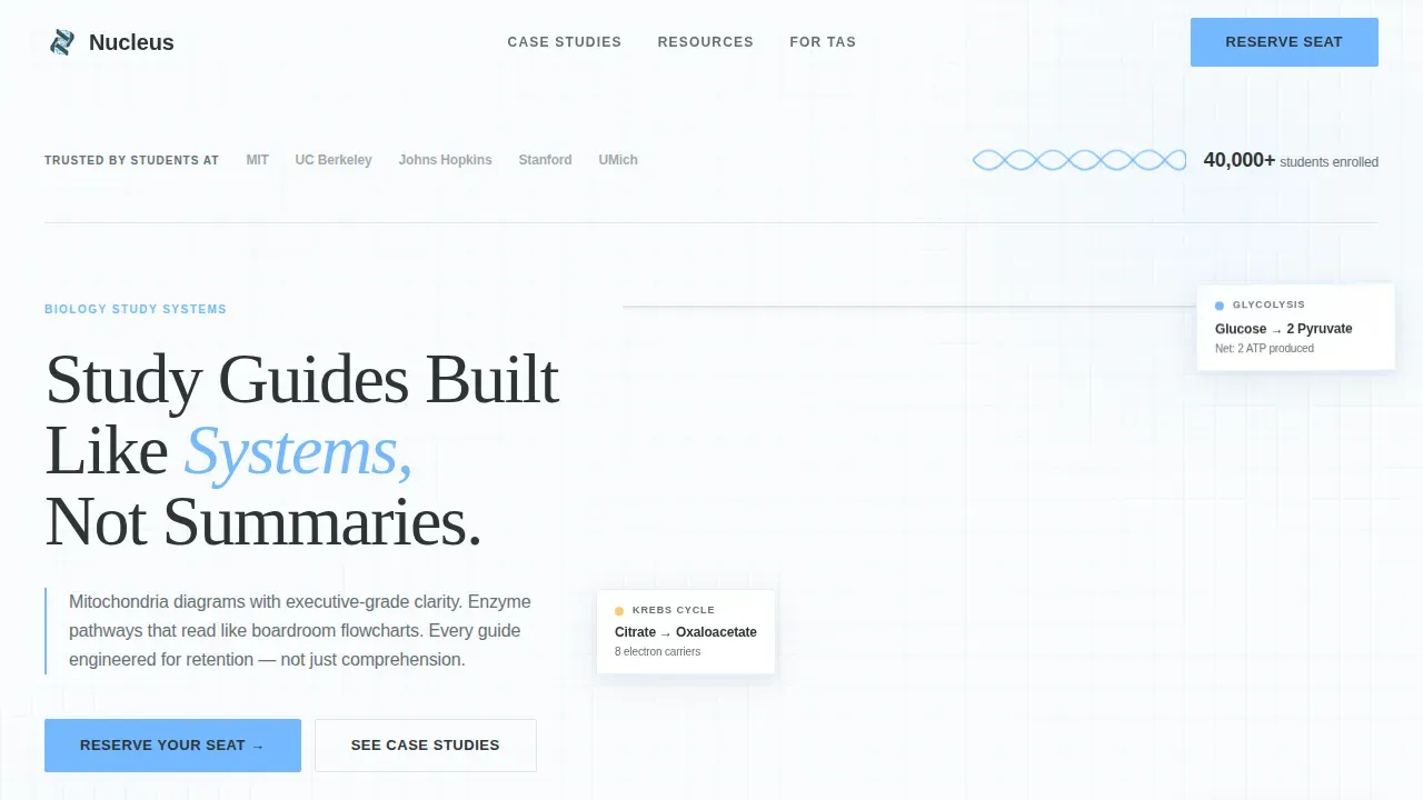 Biology Education Portfolio Website Template