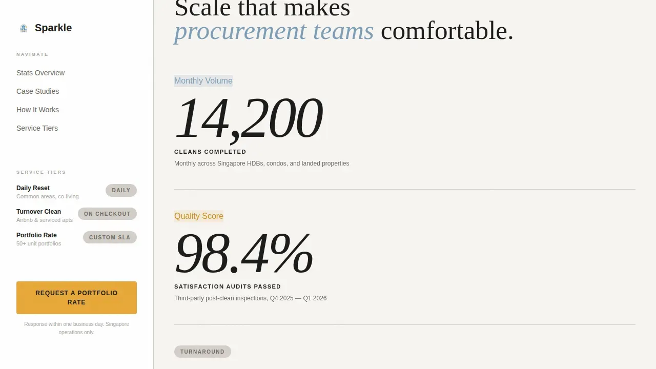 Singapore Local Portfolio Website Template