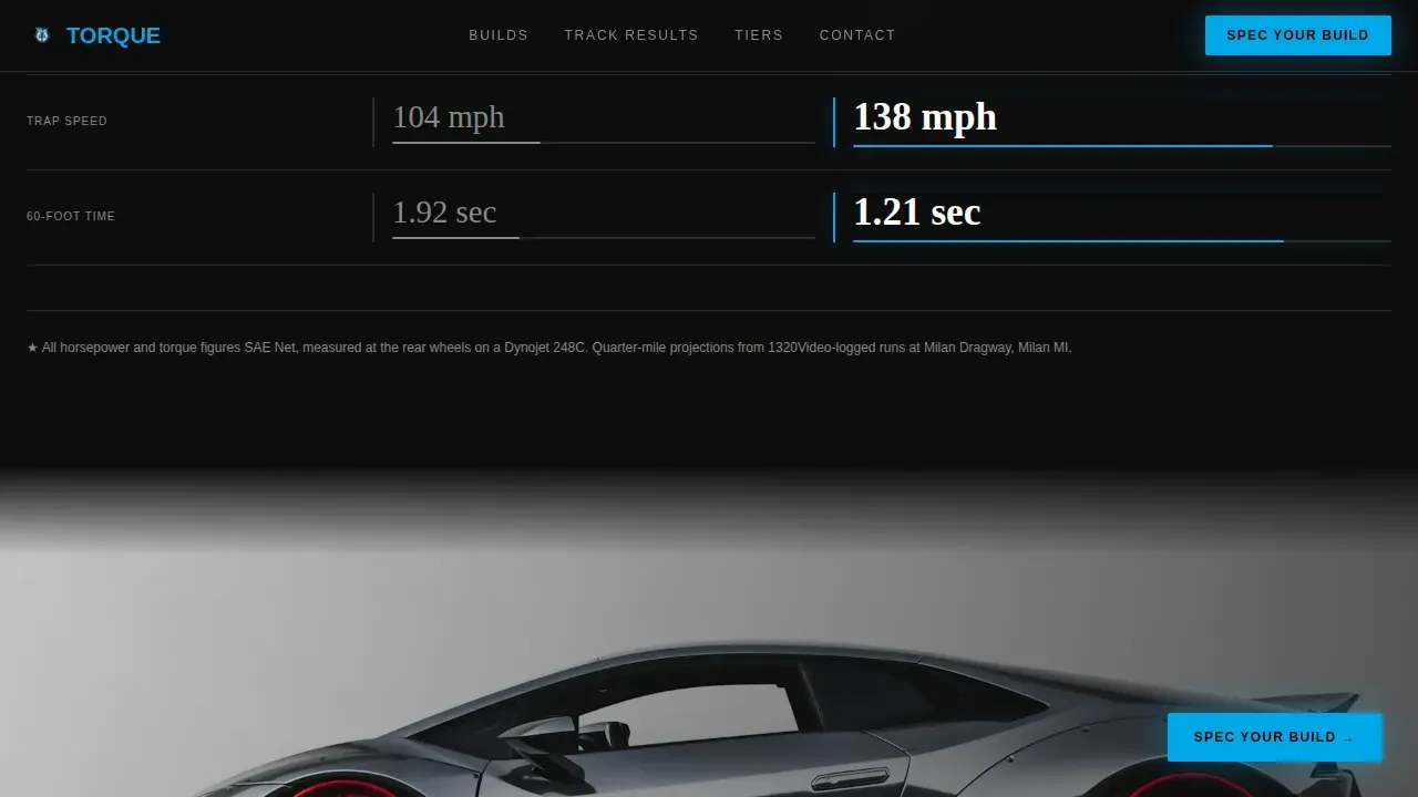 Vehicle Customization & Modification Professional Website Template