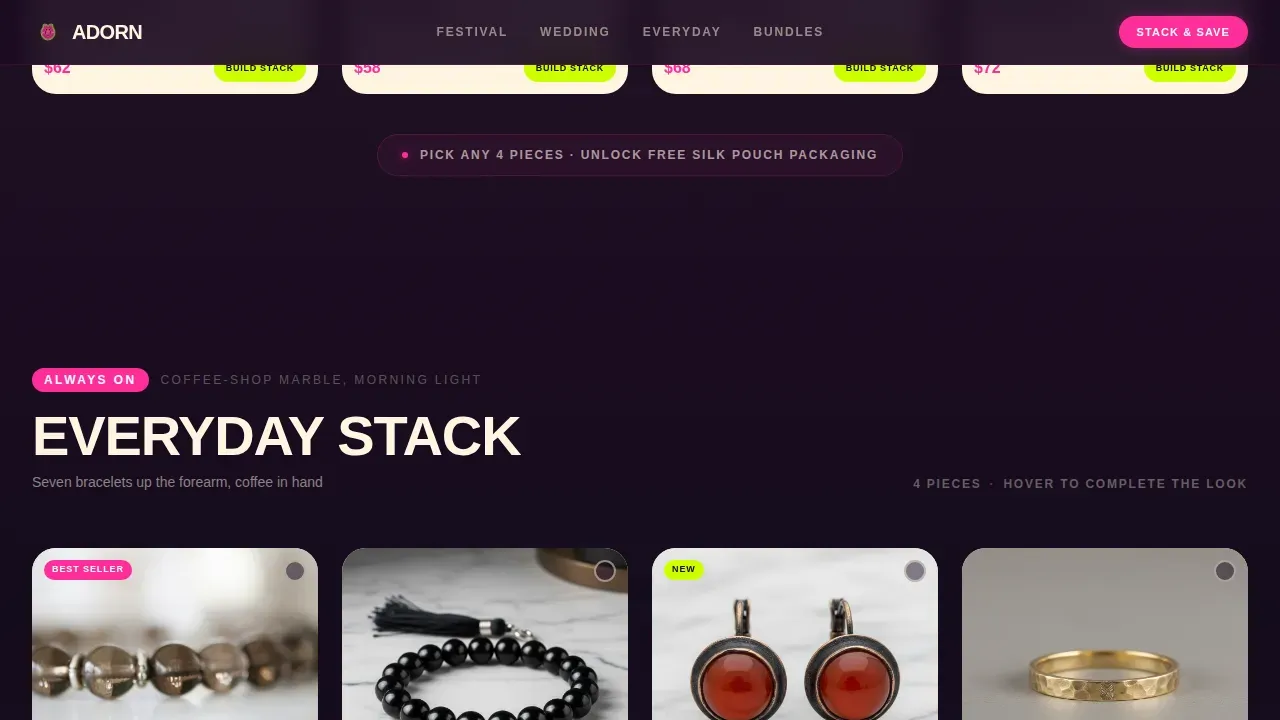Bohemian Fashion Professional Website Template