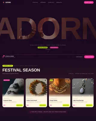 Bohemian Fashion Professional Website Template