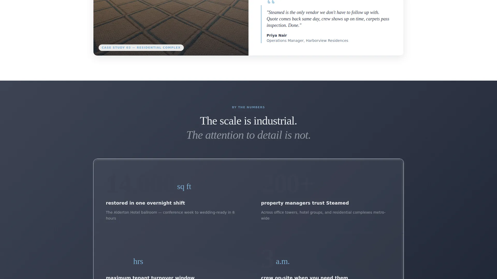 Commercial Carpet Cleaning Landing Page Template