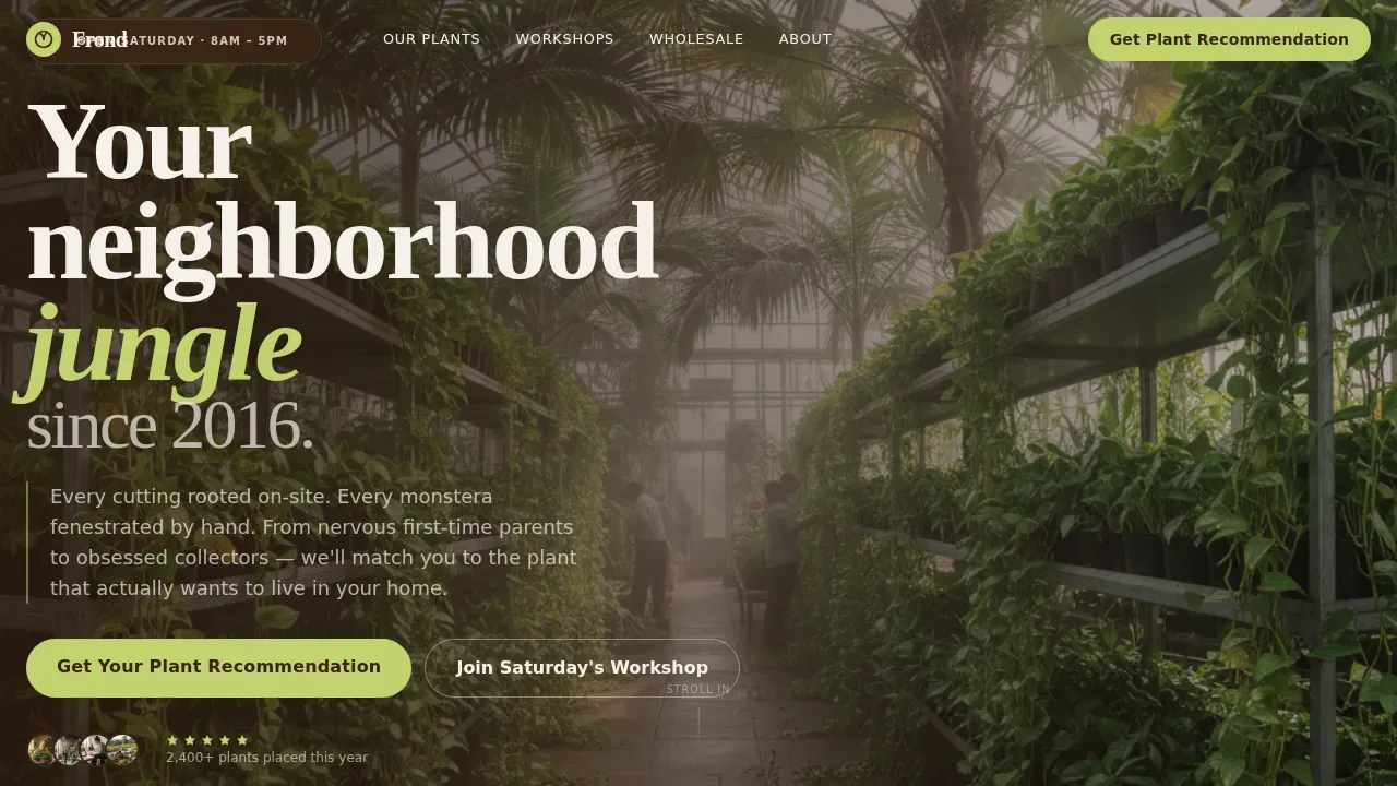 Nursery & Plant Farm Professional Website Template