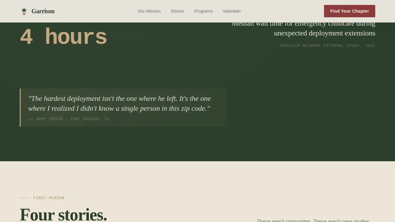 Veteran & Military Support Blog Website Template