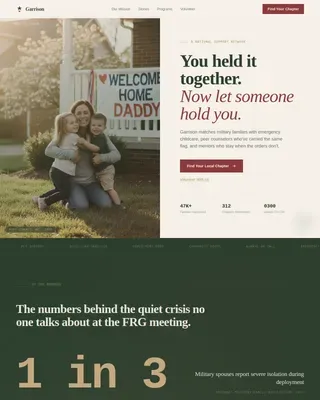 Veteran & Military Support Blog Website Template