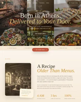 Greek Dining Professional Website Template