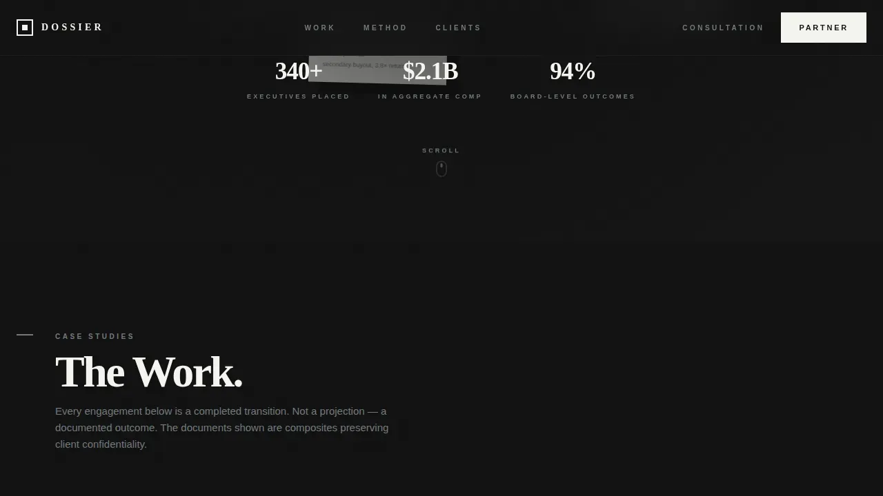 Advanced Executive & C-Suite Career Careers & Recruitment Website Template