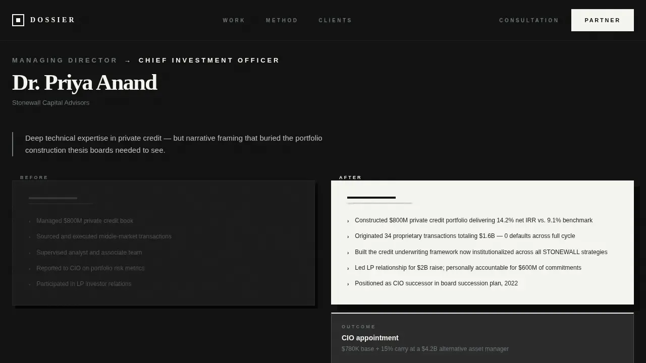 Advanced Executive & C-Suite Career Careers & Recruitment Website Template