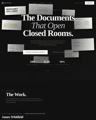 Advanced Executive & C-Suite Career Careers & Recruitment Website Template