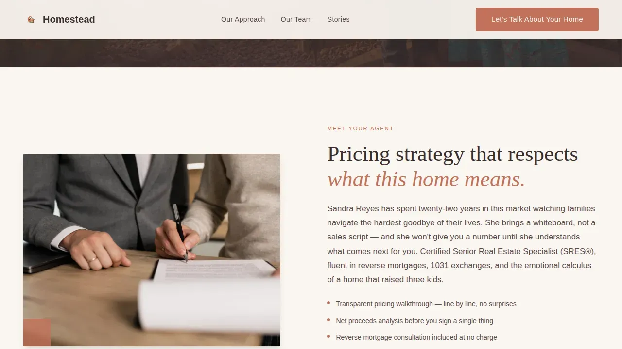 Specialist Senior Housing Landing Page Template