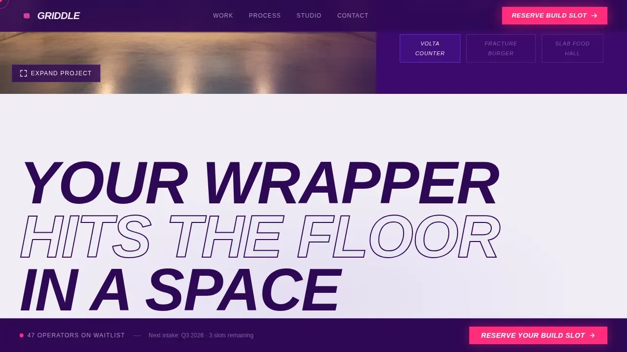 Modern Quick Service Studio Landing Page Template