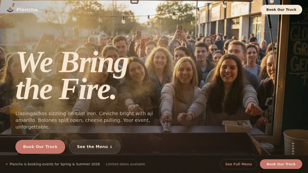 Mobile Latin Cuisine Service | Free Website Template | Rocket