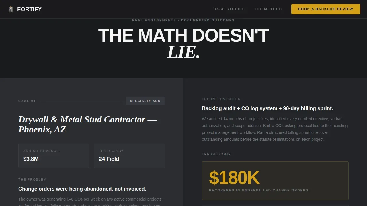 Expert Construction Strategy Landing Page Template
