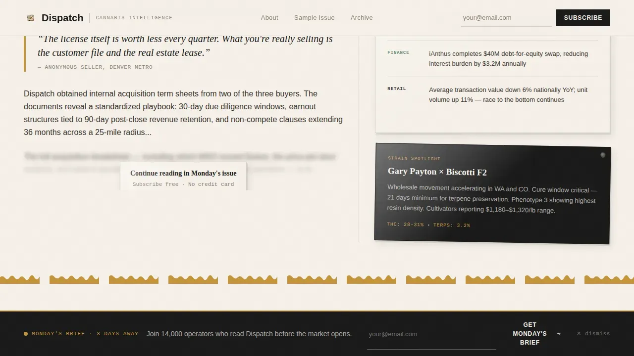 Cannabis Blog & Media Blog Website Template