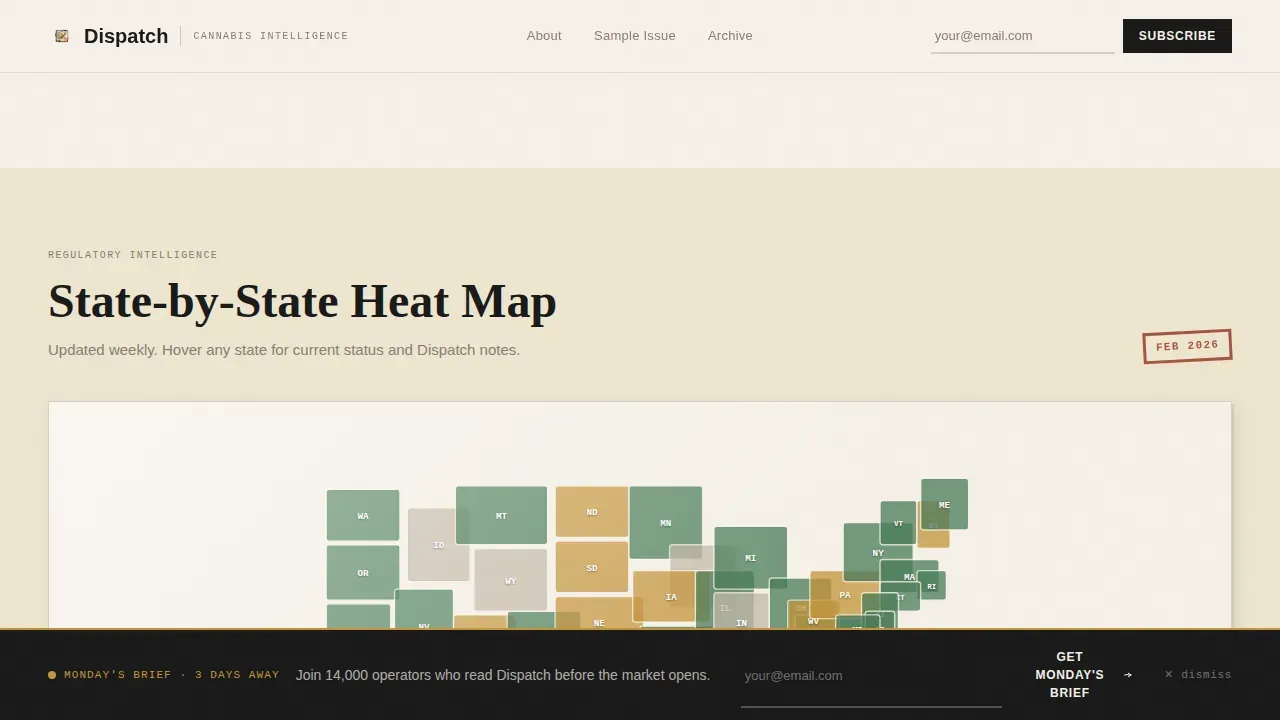 Cannabis Blog & Media Blog Website Template