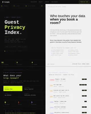 Boutique Hotel Privacy Policy & Guest Data Website Template