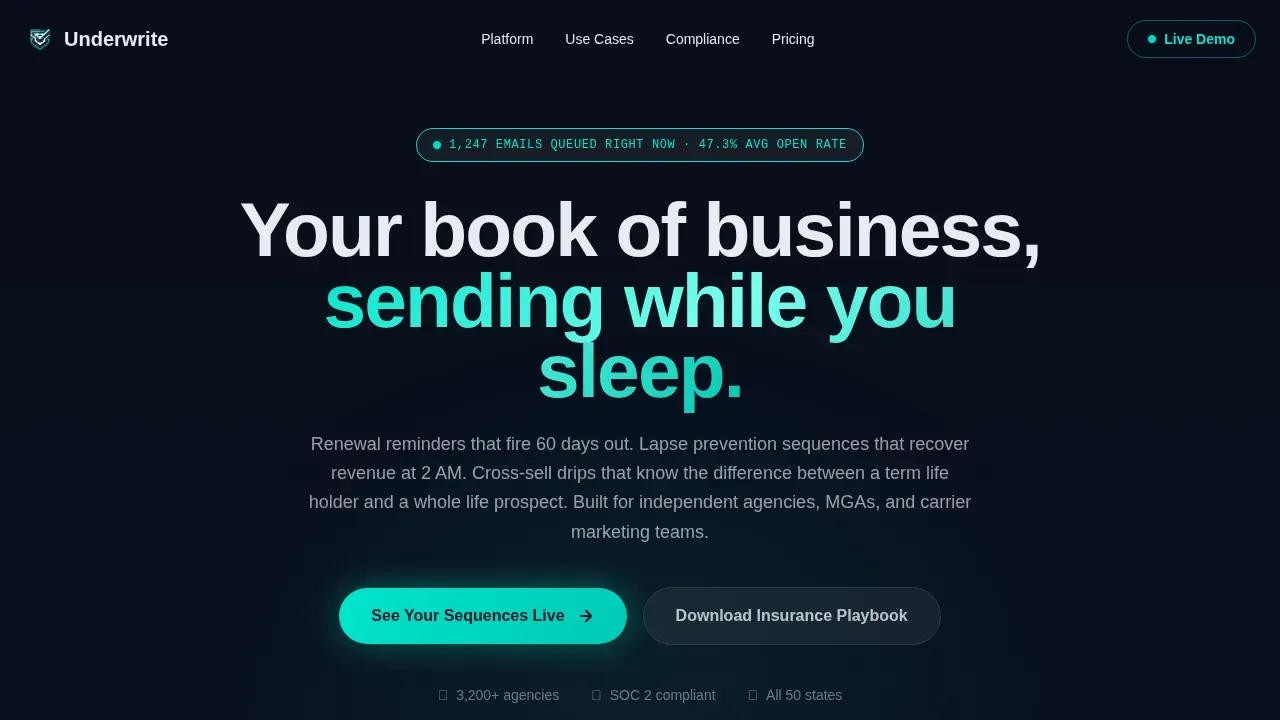 Smart Insurance Marketing Landing Page Template