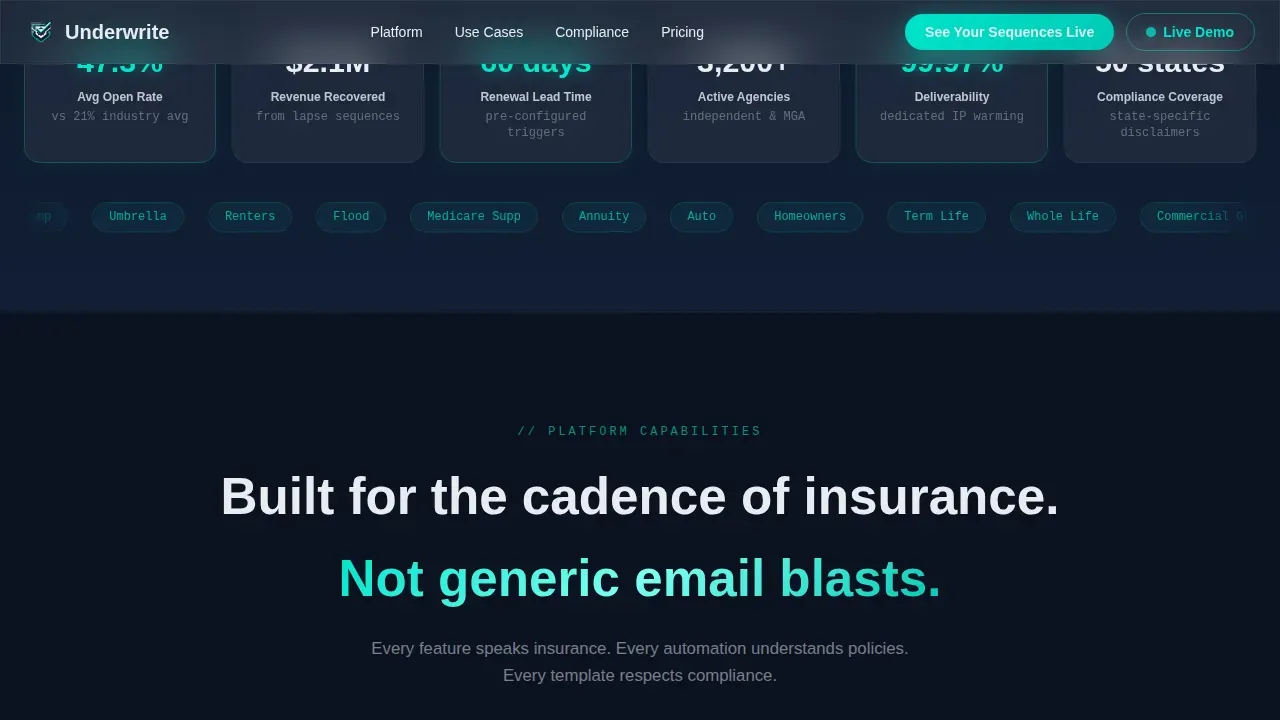 Smart Insurance Marketing Landing Page Template