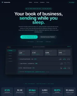 Smart Insurance Marketing Landing Page Template