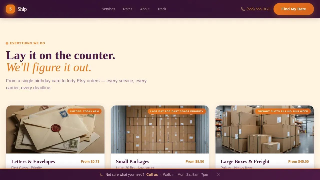 Certified Local Brick & Mortar Business Pre-Launch & Coming Soon Website Template