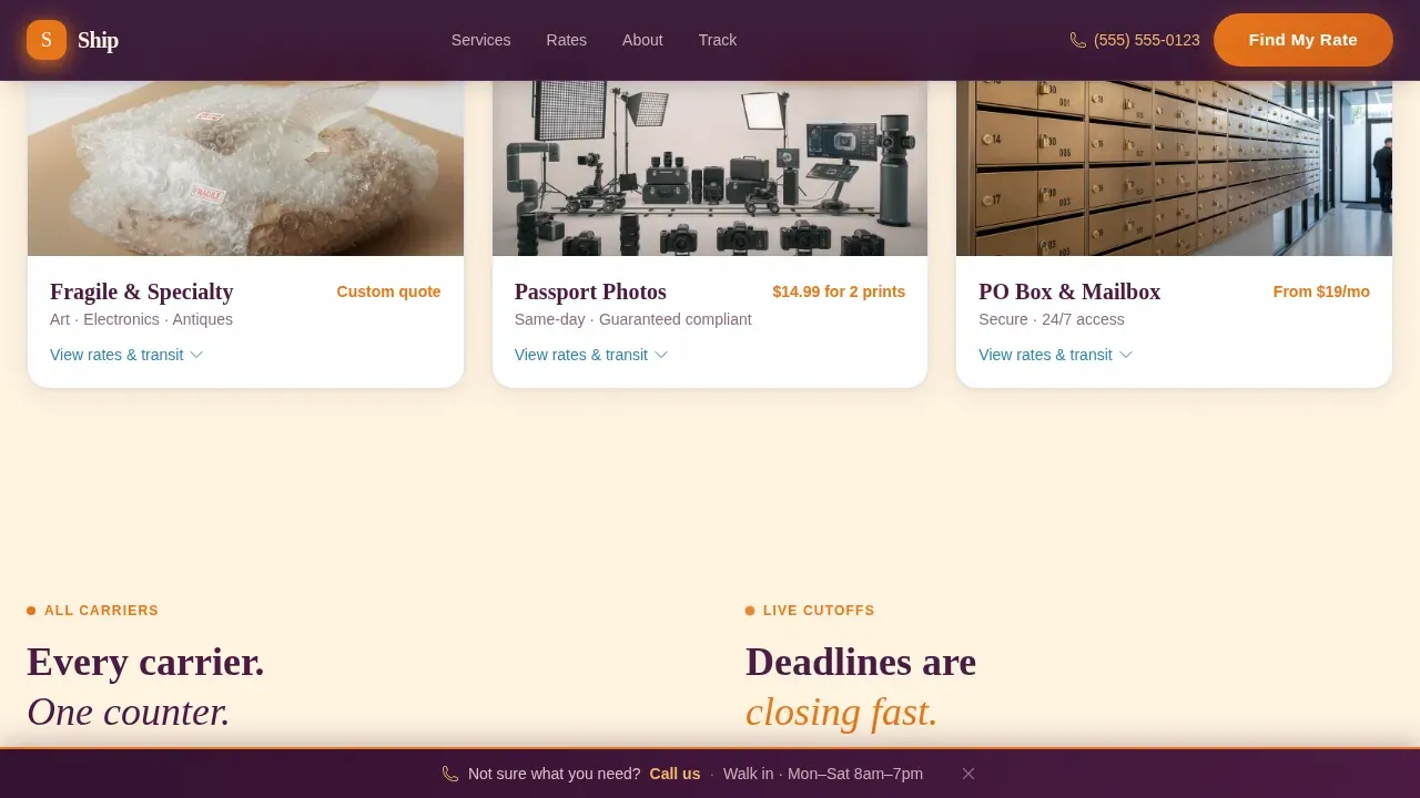 Certified Local Brick & Mortar Business Pre-Launch & Coming Soon Website Template