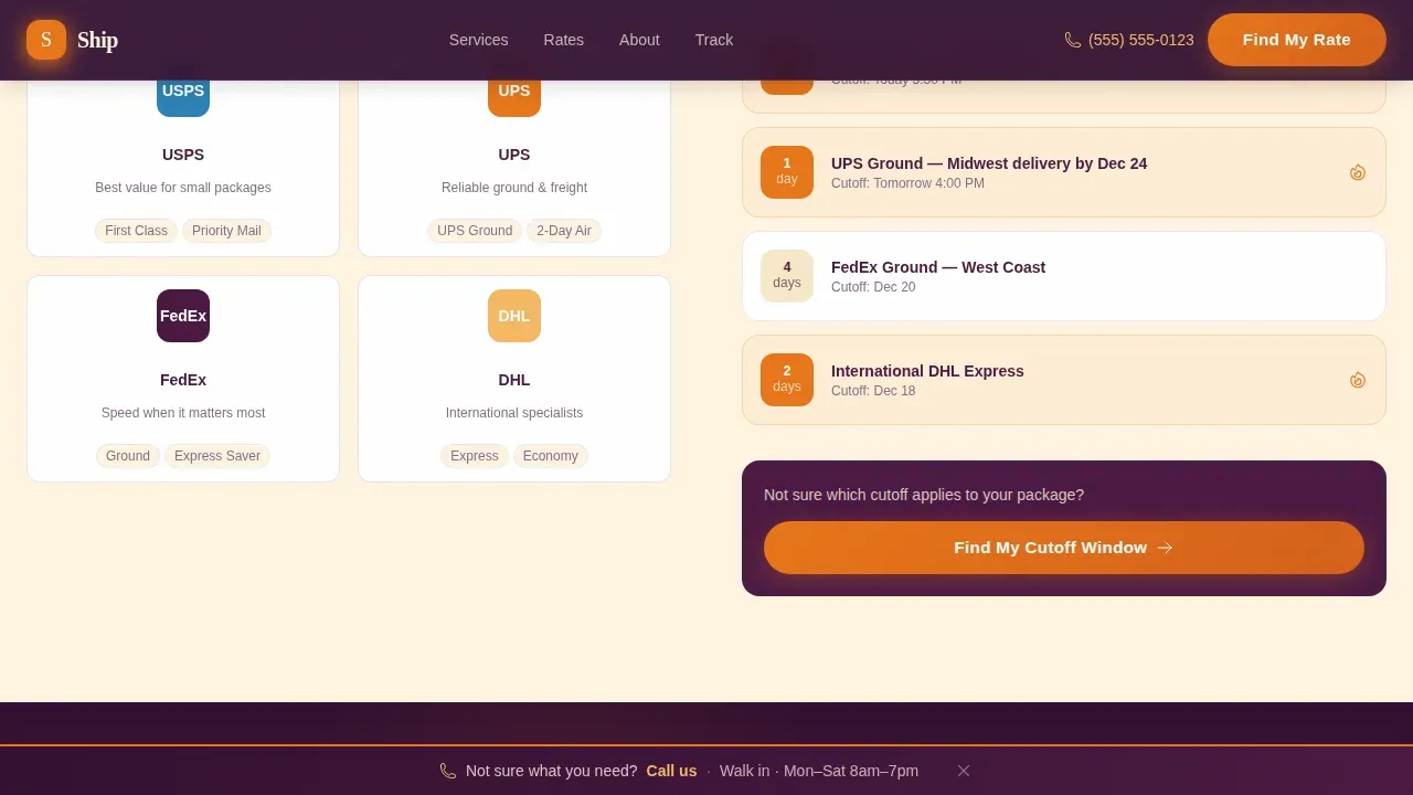Certified Local Brick & Mortar Business Pre-Launch & Coming Soon Website Template