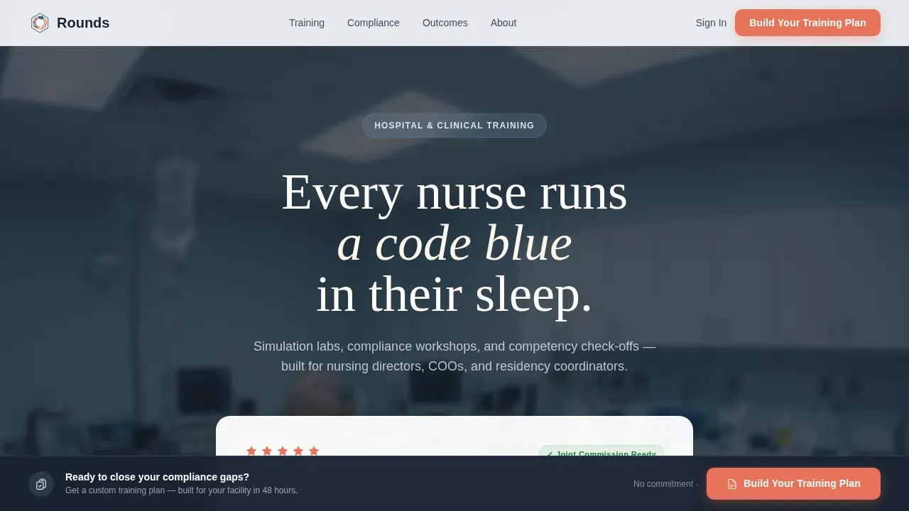 Expert Healthcare Training | Free Website Template | Rocket