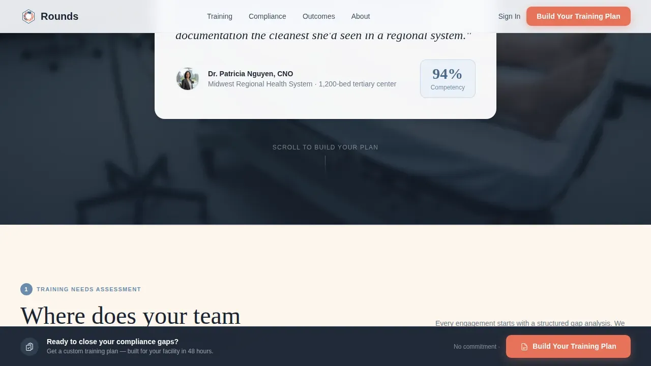 Expert Healthcare Training | Free Website Template | Rocket