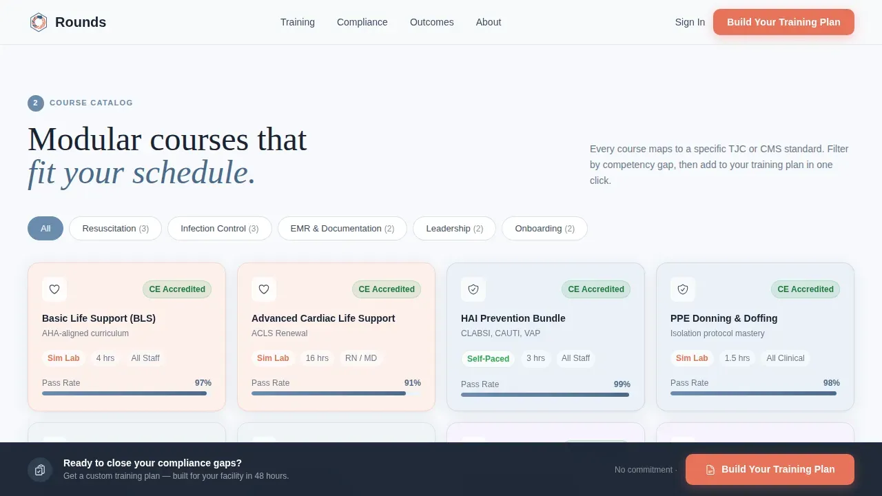Expert Healthcare Training | Free Website Template | Rocket