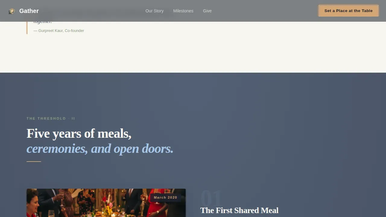 Fundraising Landing Page Template for Multi-Faith Centers