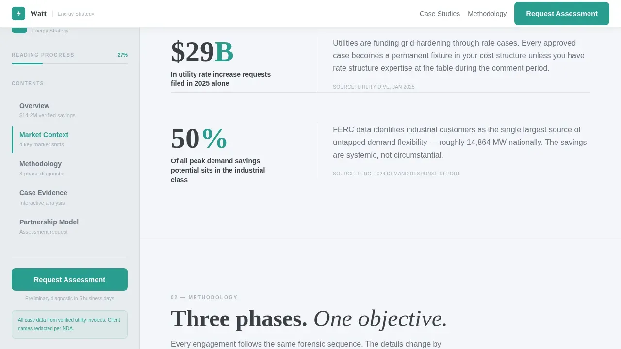 Energy Strategy Consultant Landing Page Template