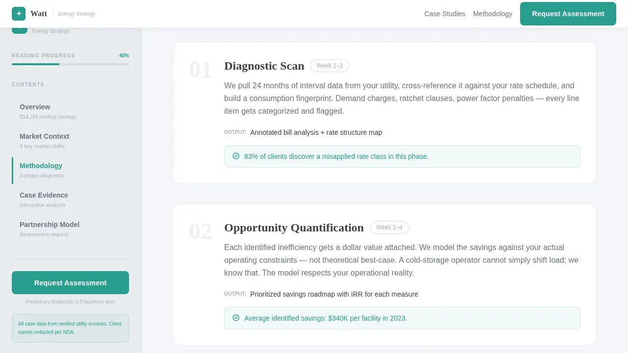 Energy Strategy Consultant Landing Page Template