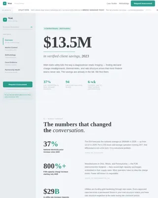 Energy Strategy Consultant Landing Page Template