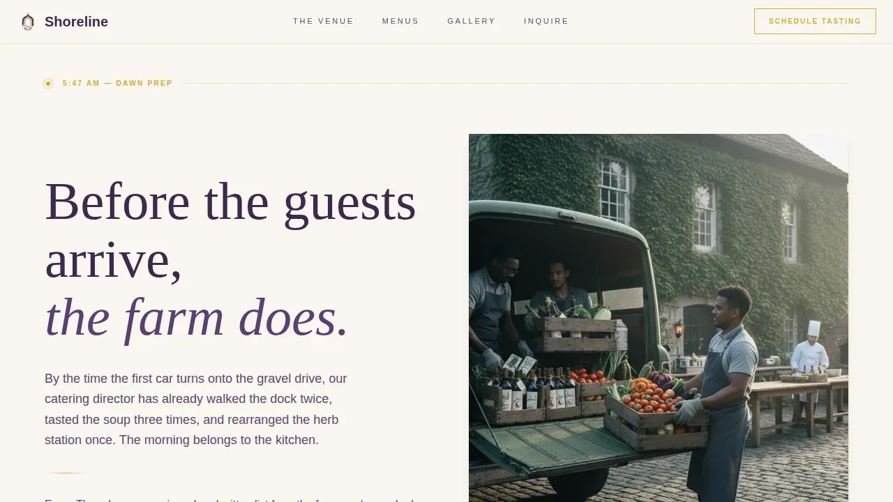 Premium Wedding Venue Landing Page Template