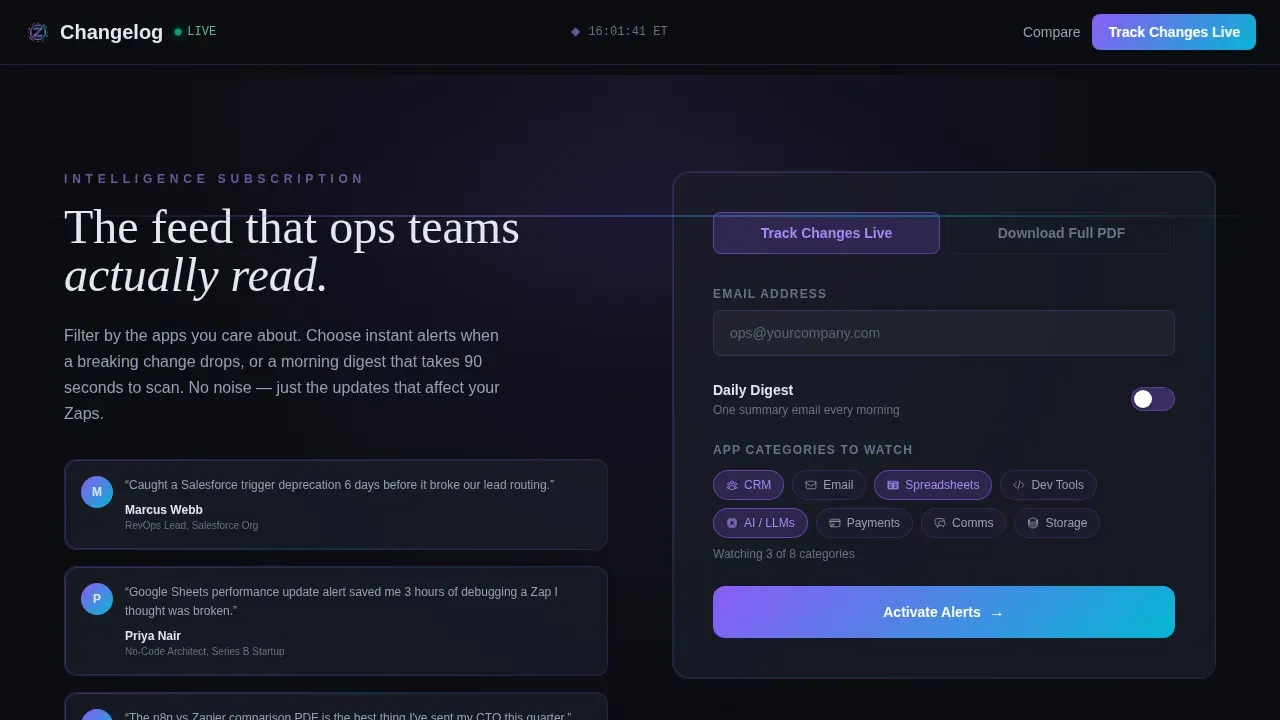 Live Tracker Updates | Free Website Template | Rocket