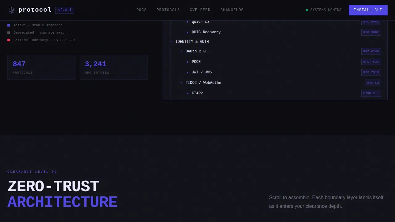 Internal Knowledge Base Professional Website Template