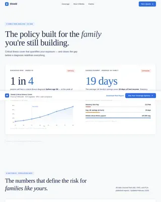 Critical Illness Insurance Landing Page Template