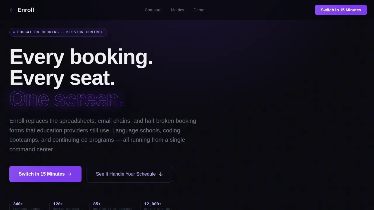 Data-Driven Learning Platform Landing Page Template